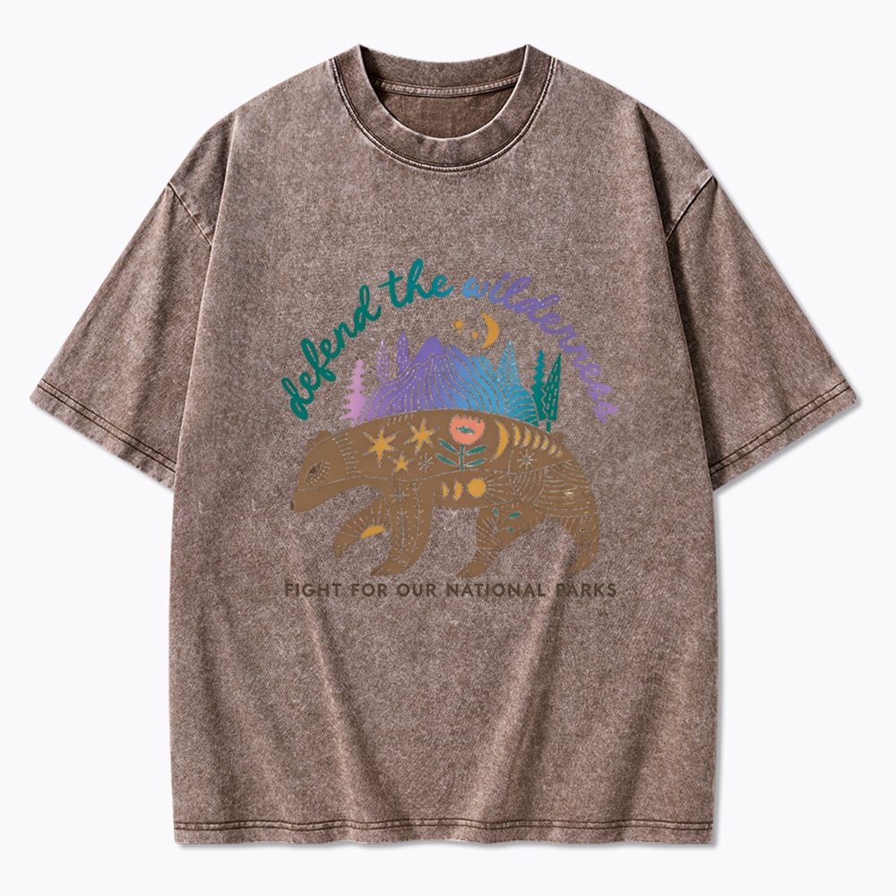 Protect Our National Parks Fight for Our Public Lands Washed T-Shirt
