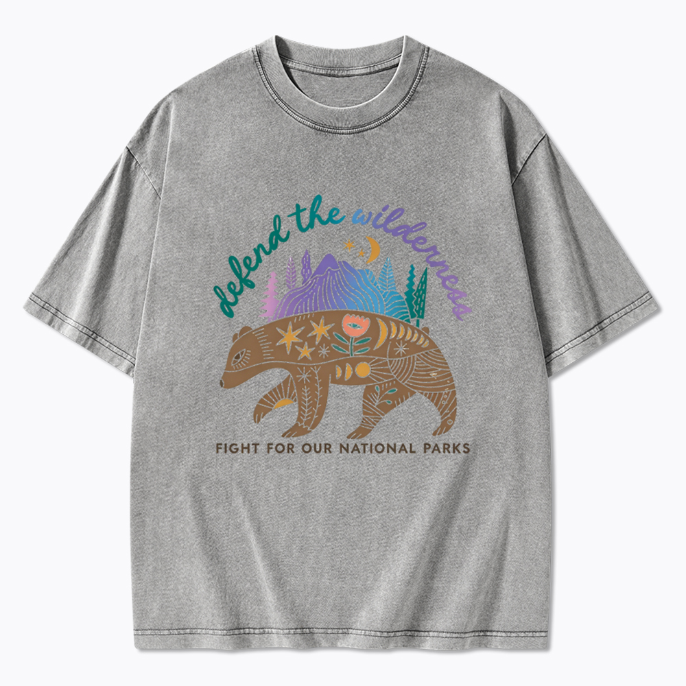 Protect Our National Parks Fight for Our Public Lands Washed T-Shirt