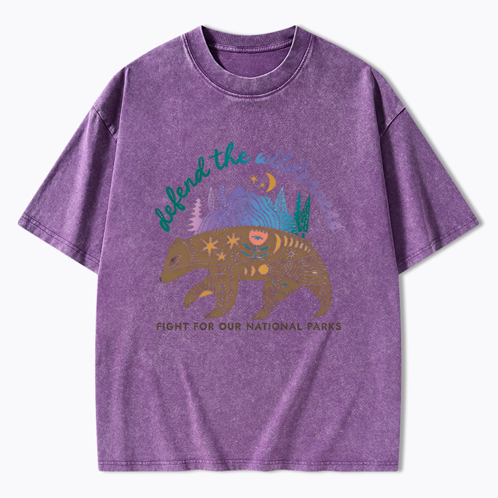 Protect Our National Parks Fight for Our Public Lands Washed T-Shirt