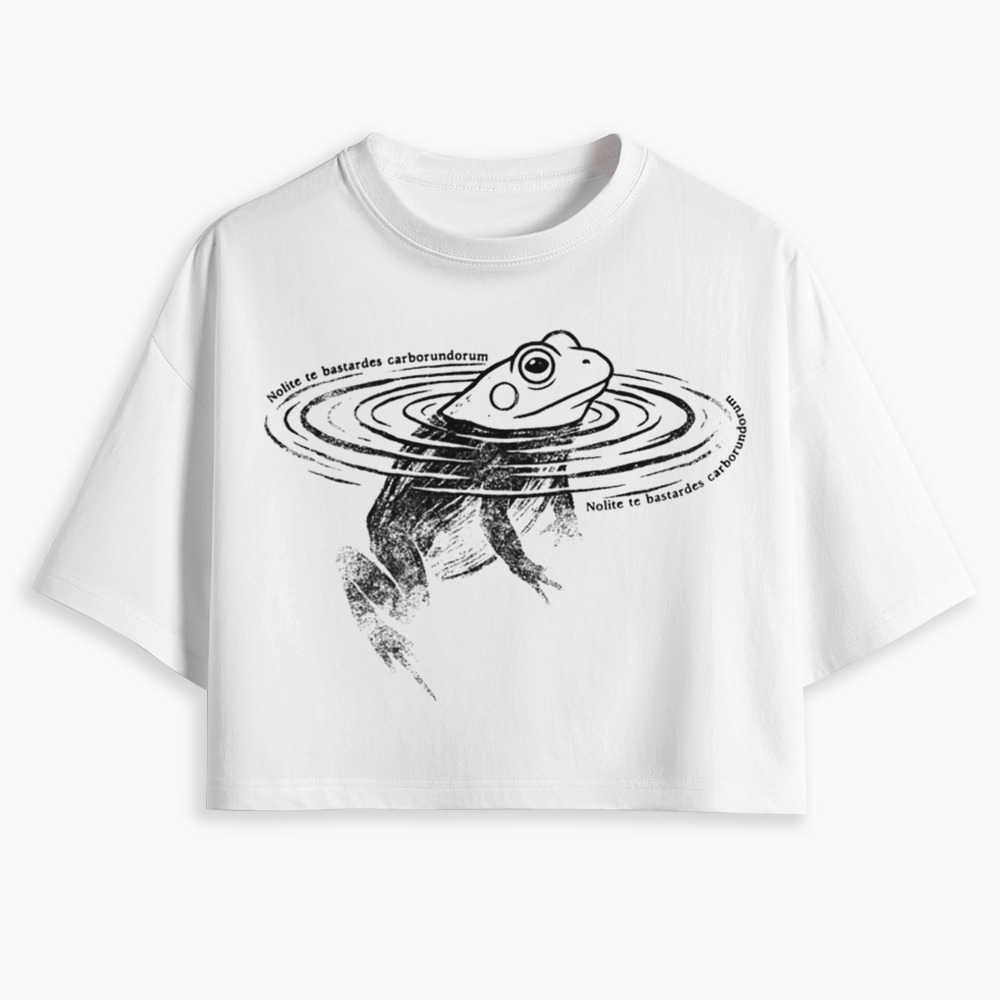 Nolite Te Bastardes Carborundorum Cropped T-Shirts