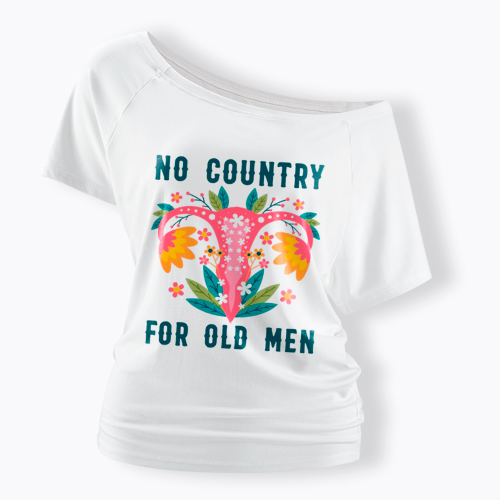 No Country For Old Men Off Shoulder T-Shirt