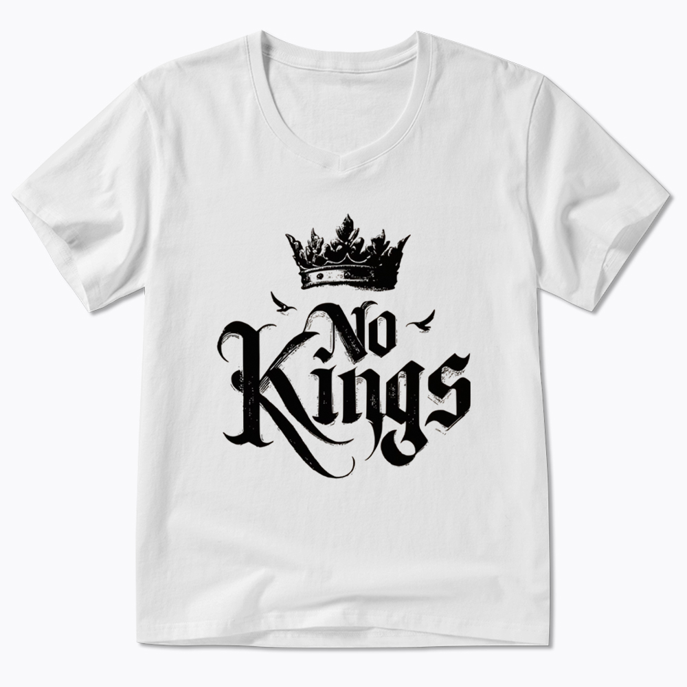 No Kings V-Neck Classic T-Shirt