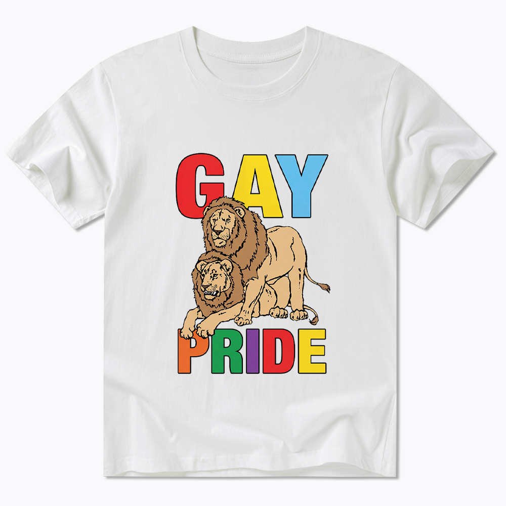 Funny Gay Pride Lion  Classic T-Shirt