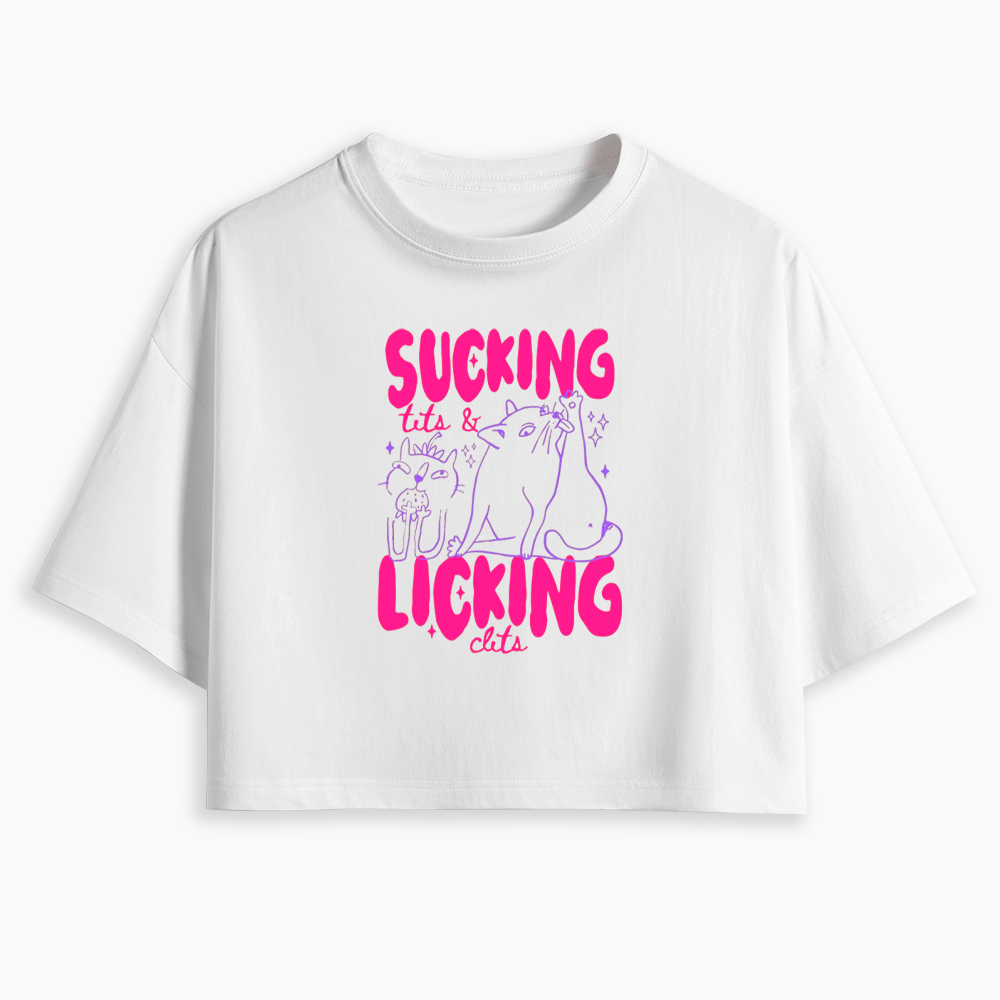 LGBT Lesbian Cat Lover Cropped T-Shirt