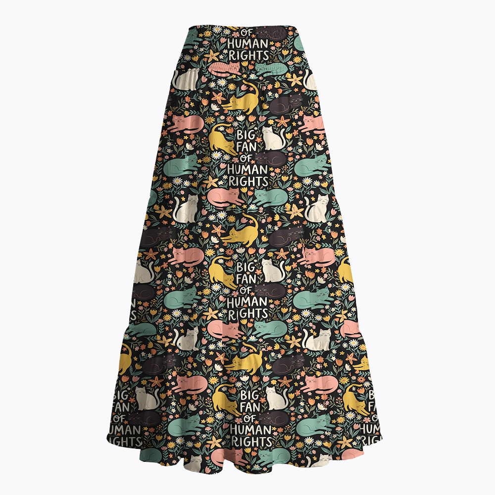 Big Fan of Human Rights Maxi Skirt