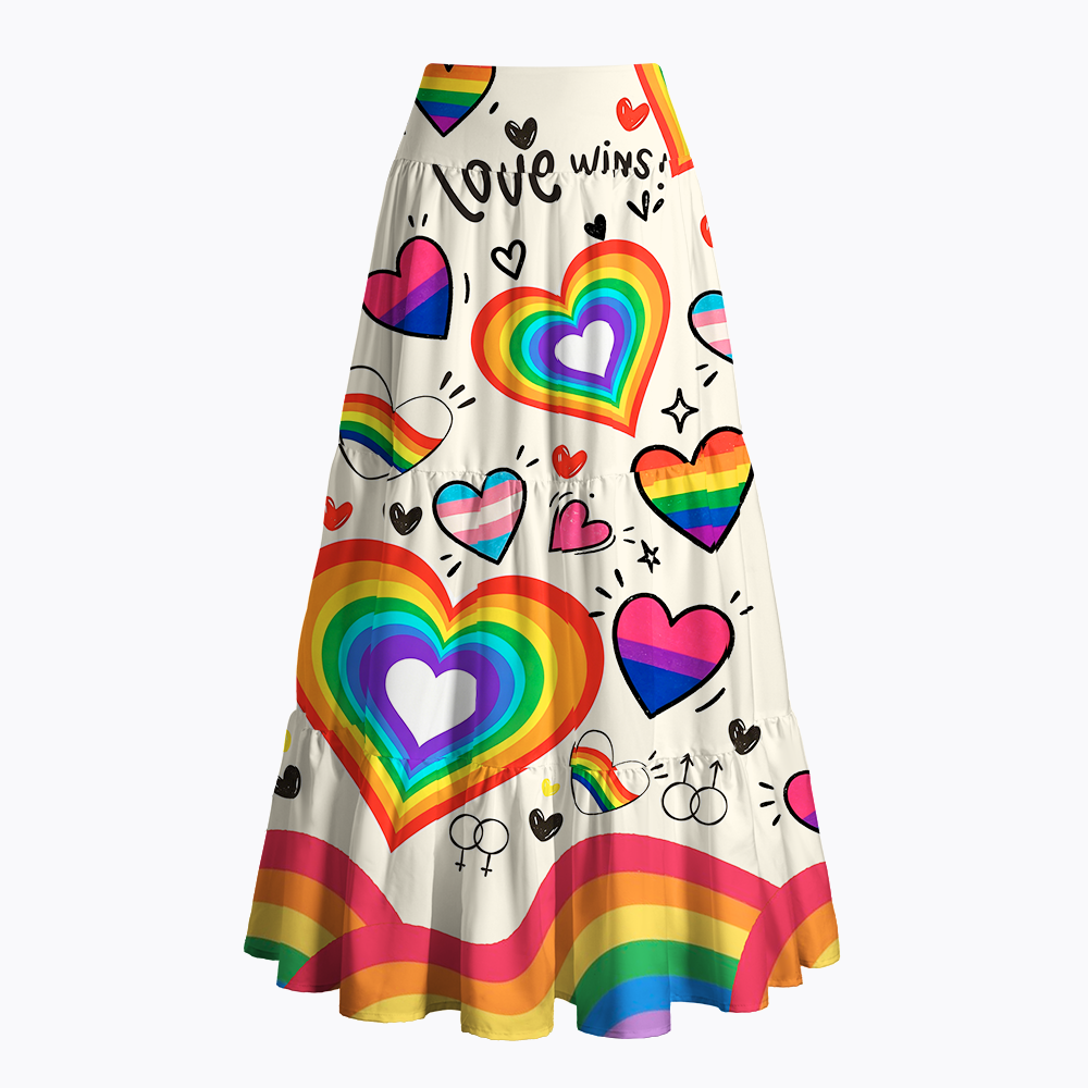 Love Wins Pride Maxi Skirt