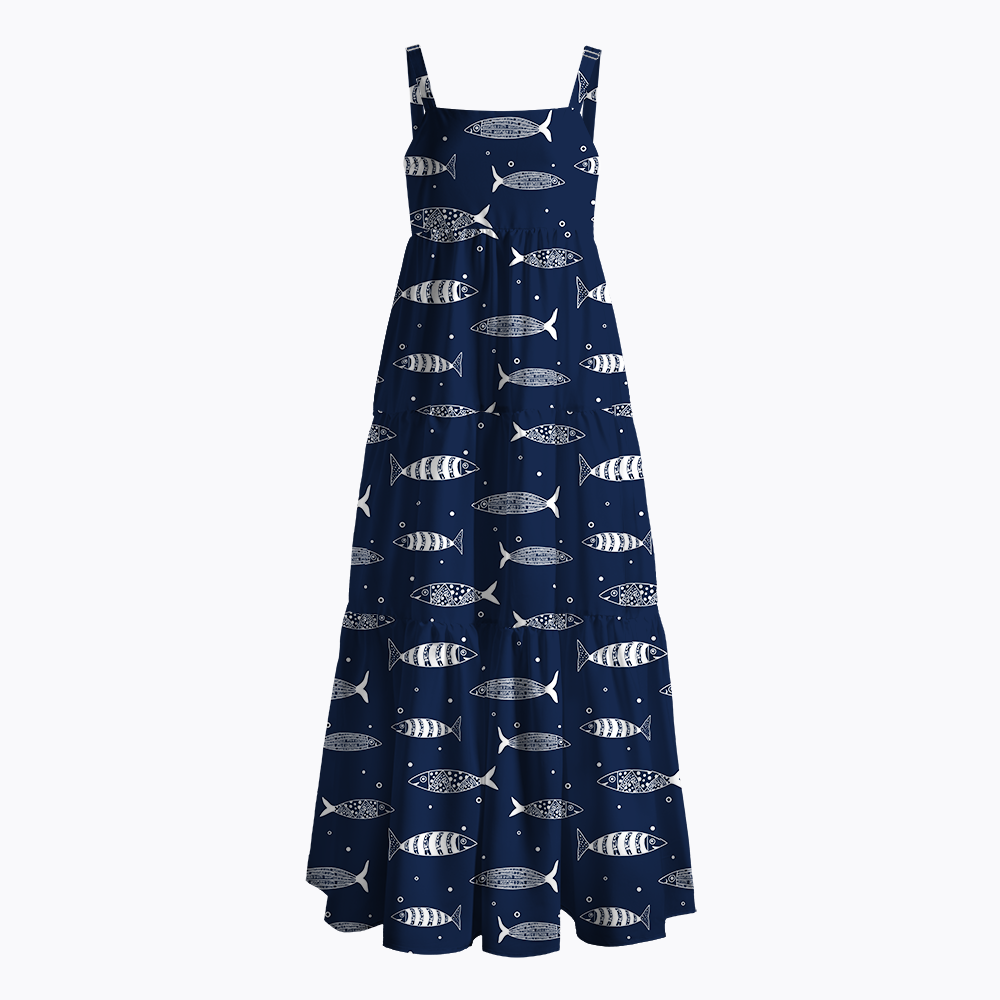 Sardine Resistance Maxi Dress