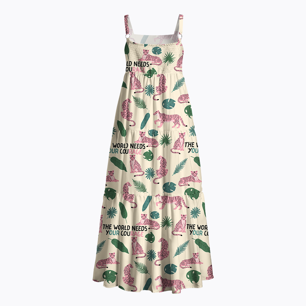 The World Needs Your Courage Maxi Dress