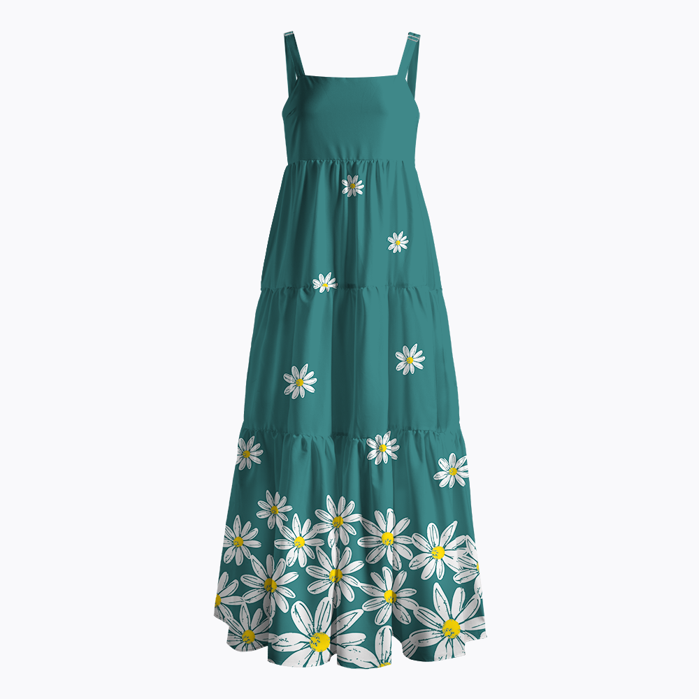 Floral Daisy Maxi Dress