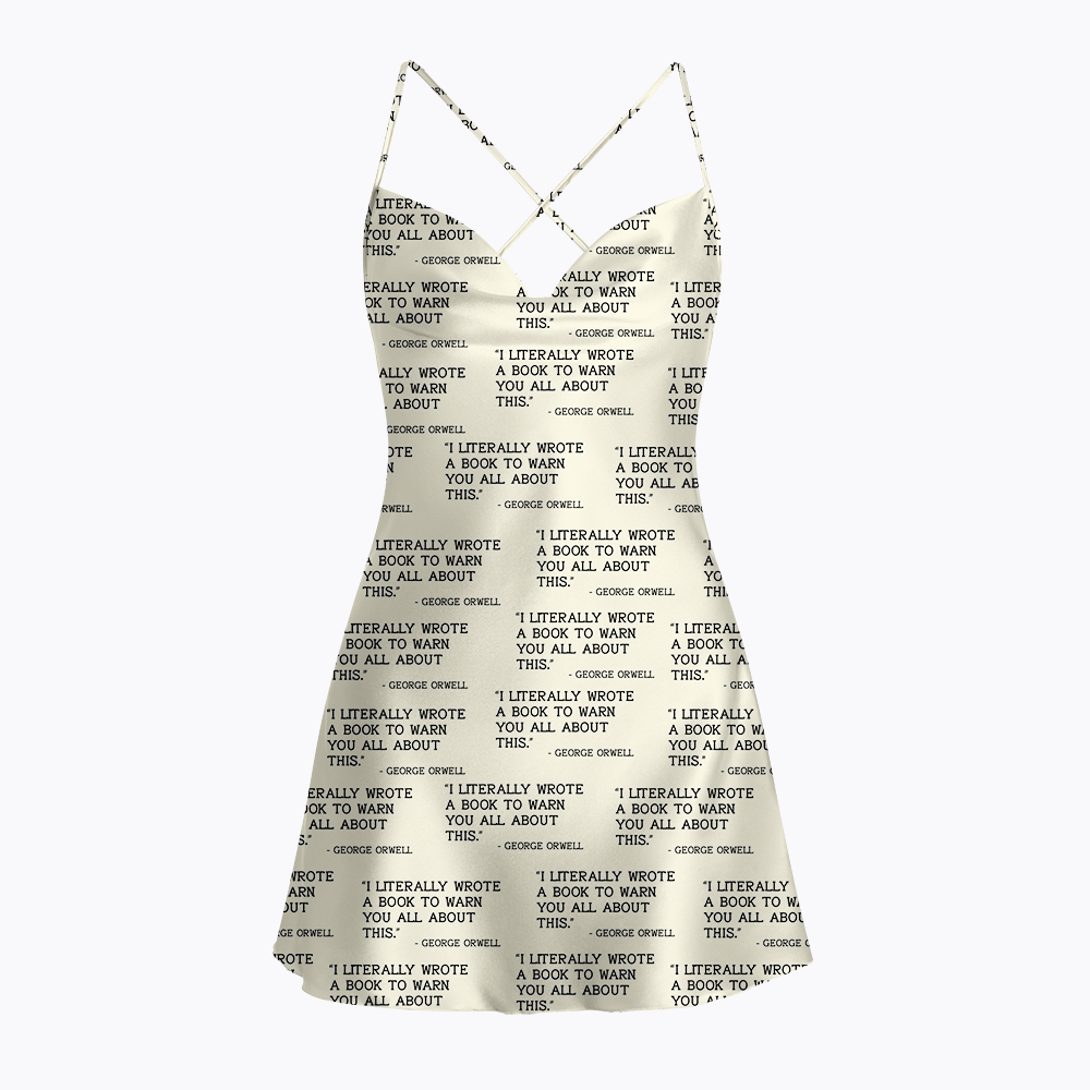 I Literally Wrote a Book to Warn You All About This Satin Cross Back Mini Dresses