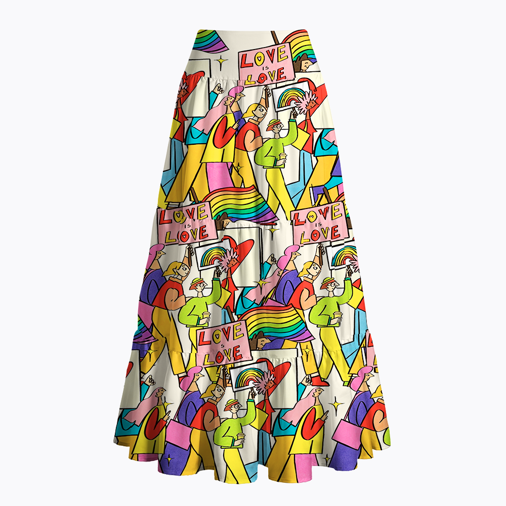 Love is Love Maxi Skirt