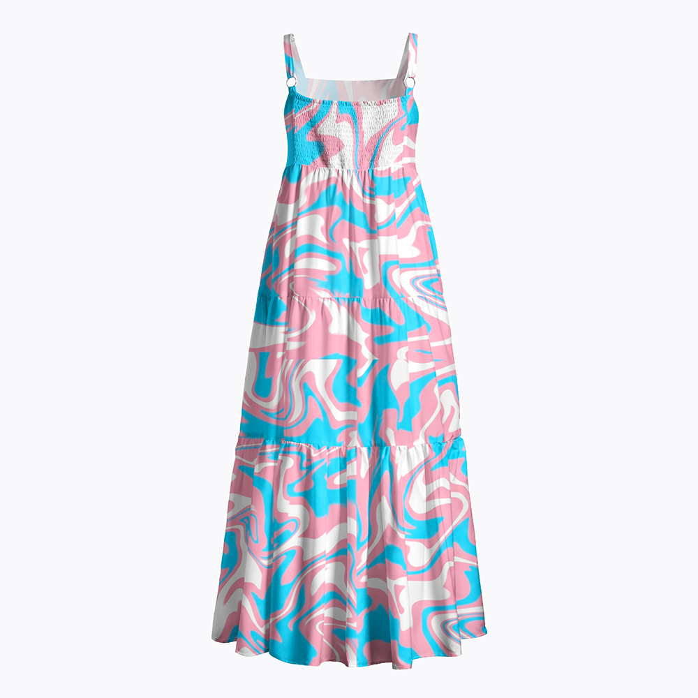 Trans Pride Flowy Summer Maxi Dress