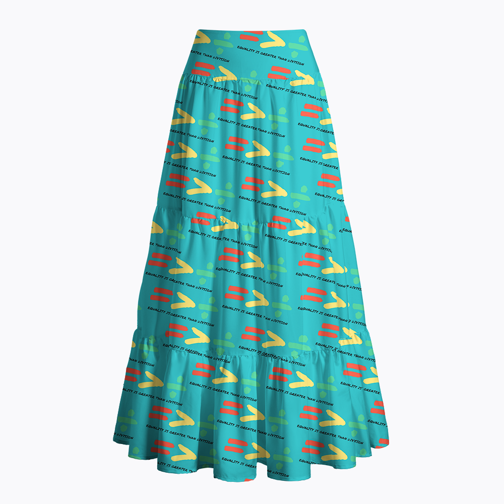 Equality is Greater Than Division Human Rights Maxi Skirt