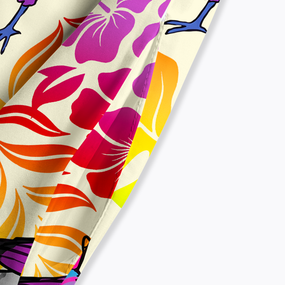 Hibiscus Happy Pride Month with Pride Birds Maxi Dress