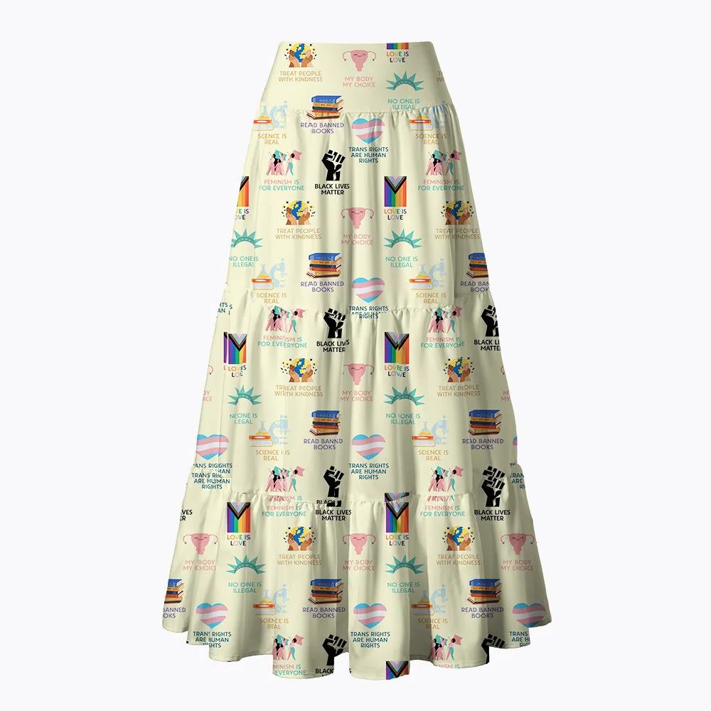 Big Fan Of Human Rights Equality Maxi Skirt