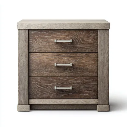 Table de chevet bois 45×38×60 cm – chênegris – style moderne-Dengetmart