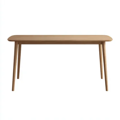 Table à manger bois massif 160×80×75 cm – bois naturel – adaptée à la salle à manger – style scandinave-Dengetmart