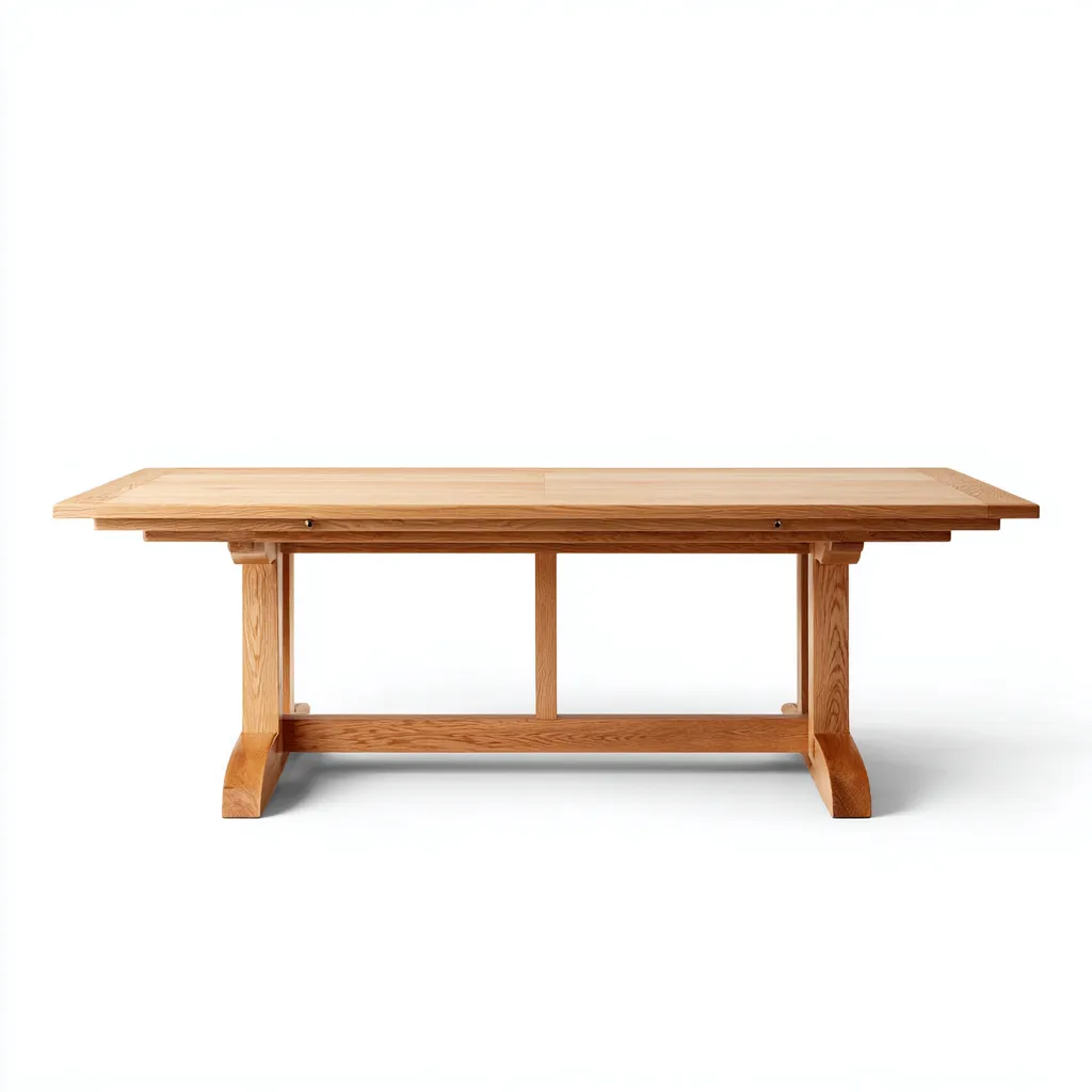 Table à manger Bois massif 200x100x75 cm – Chêne clair – Design classique-Dengetmart