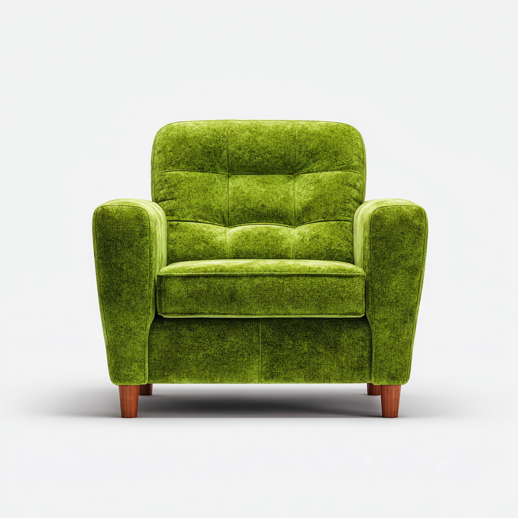 Fauteuil Tissu 85x90x95 cm – Vert – Style moderne-Dengetmart
