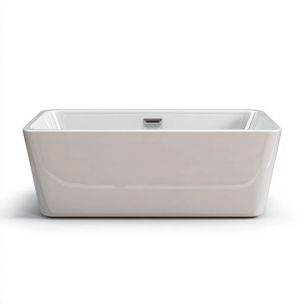 Baignoire acrylique 175x78 cm - blanc - design contemporain-Dengetmart