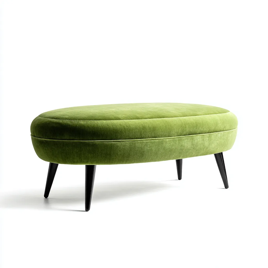 Banc de lit velours 110x45x44 cm – vert – design moderne-Dengetmart