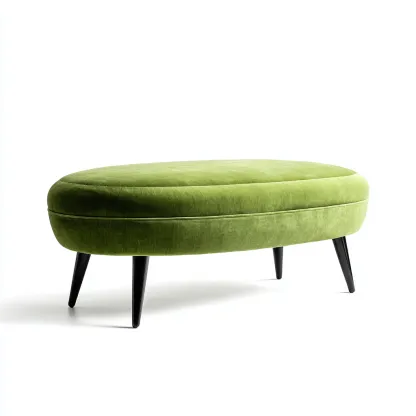 Banc de lit velours 110x45x44 cm – vert – design moderne-Dengetmart