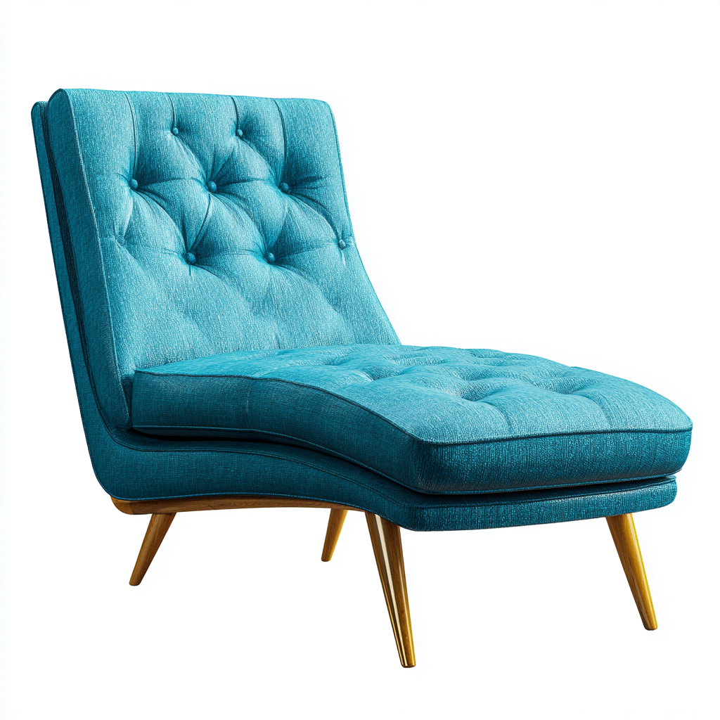 Chaise longue tissu 160×65×87 cm – bleu – adaptée au salon – style moderne-Dengetmart