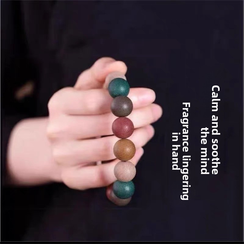 Five Elements Incense Bead Bracelet, Buddhist Prayer Beads, Loose Beads, Palace-Inspired, Crafted Using Ancient Techniques