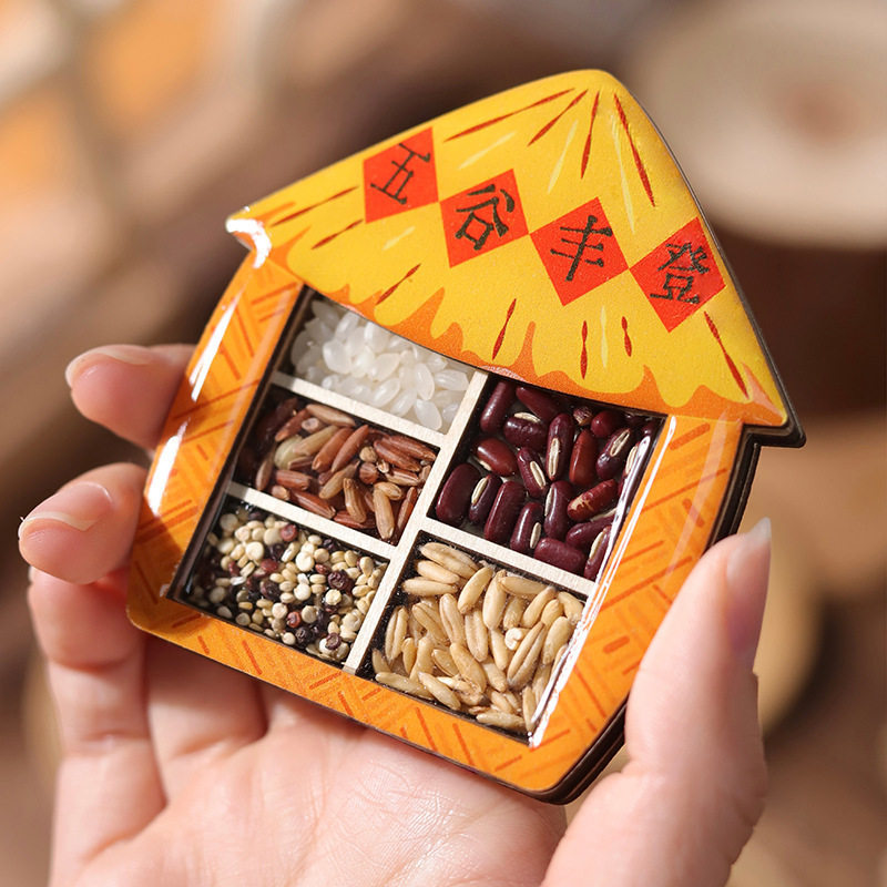 Auspicious Harvest Refrigerator Magnets, 3D Fortune God Magnetic Stickers, Creative Souvenir Decoration for Housewarming and Moving to a New Home