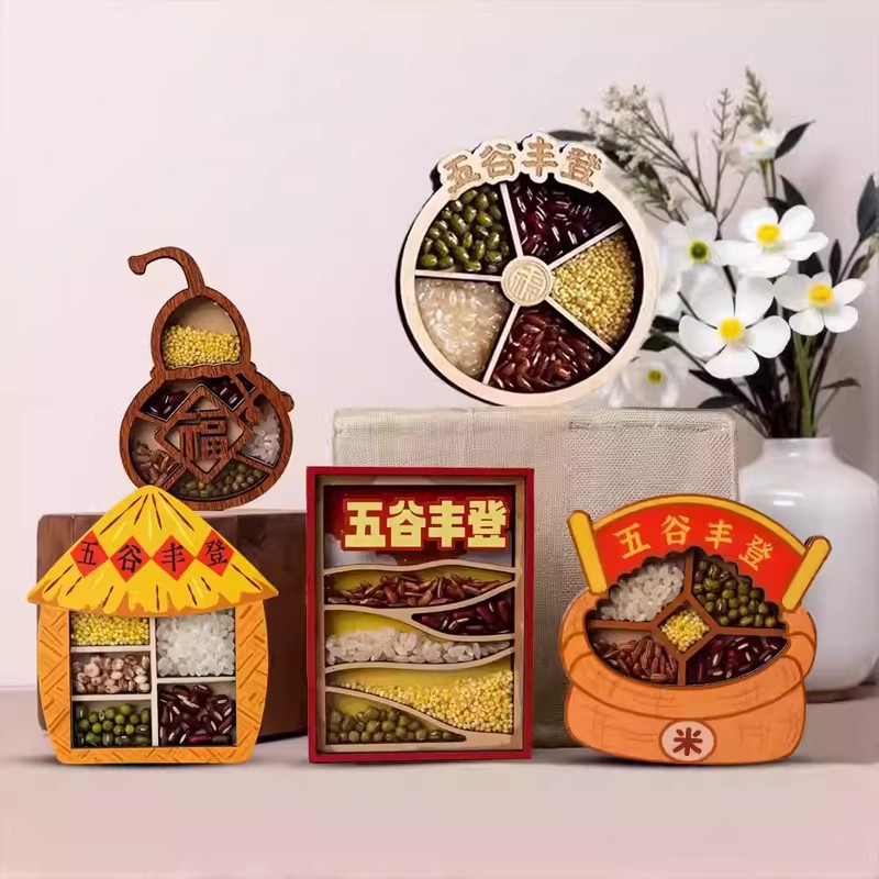 Auspicious Harvest Refrigerator Magnets, 3D Fortune God Magnetic Stickers, Creative Souvenir Decoration for Housewarming and Moving to a New Home