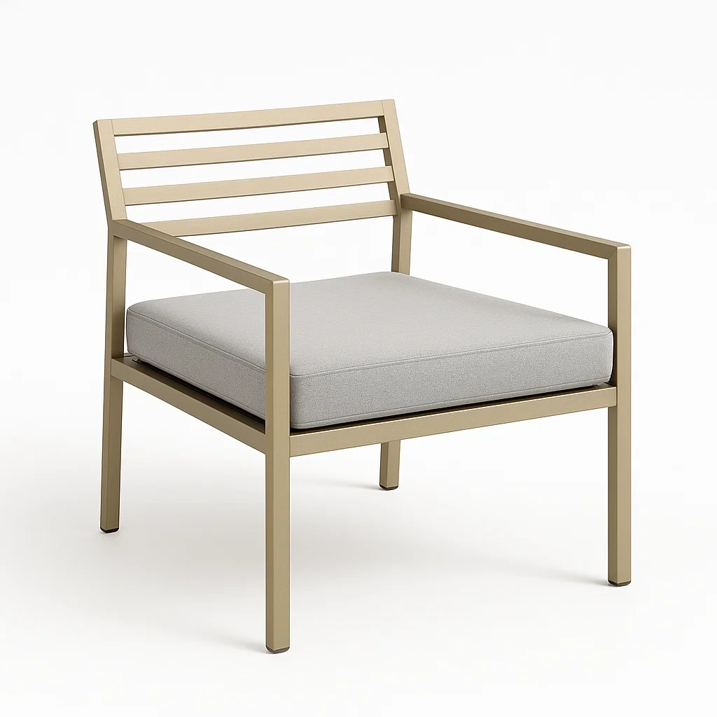 Poltrona in metallo con seduta in tessuto per esterni-DREAMCRIBZZ