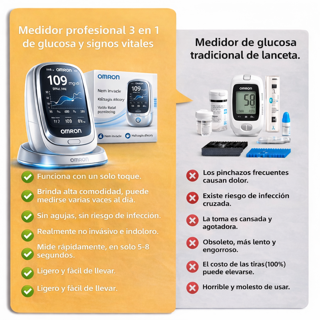 🔥🔥2026 Última tecnología, medidor de glucosa en sangre infrarrojo Omron™🔥