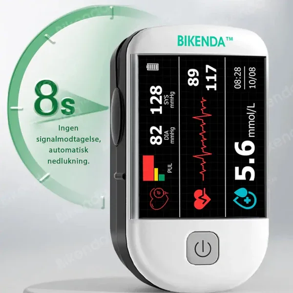 Nieinwazyjny laserowy glukometr Bikenda™ — dokładność 99,9%.