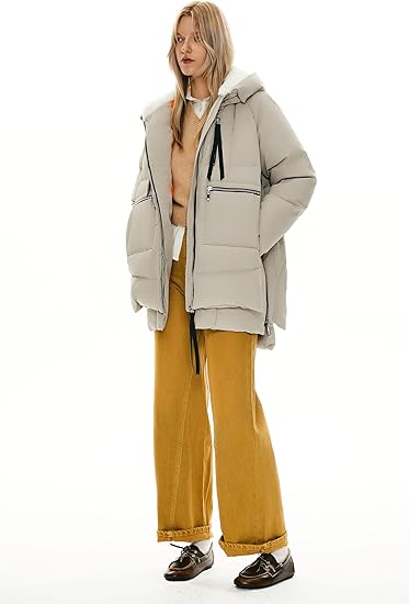 Damska gruba kurtka puchowa