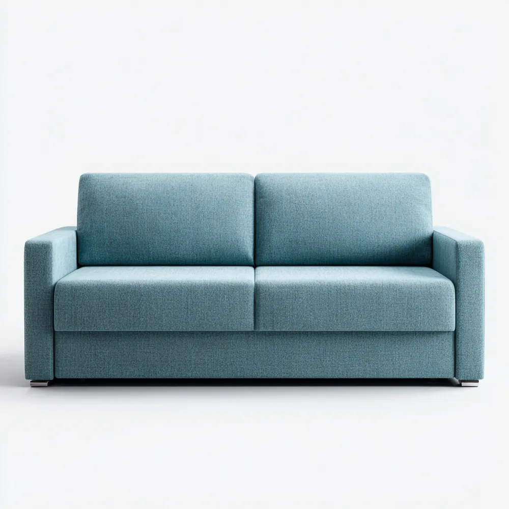 Canapé 2 places Tissu 180x85x90 cm - Bleu - Design Moderne