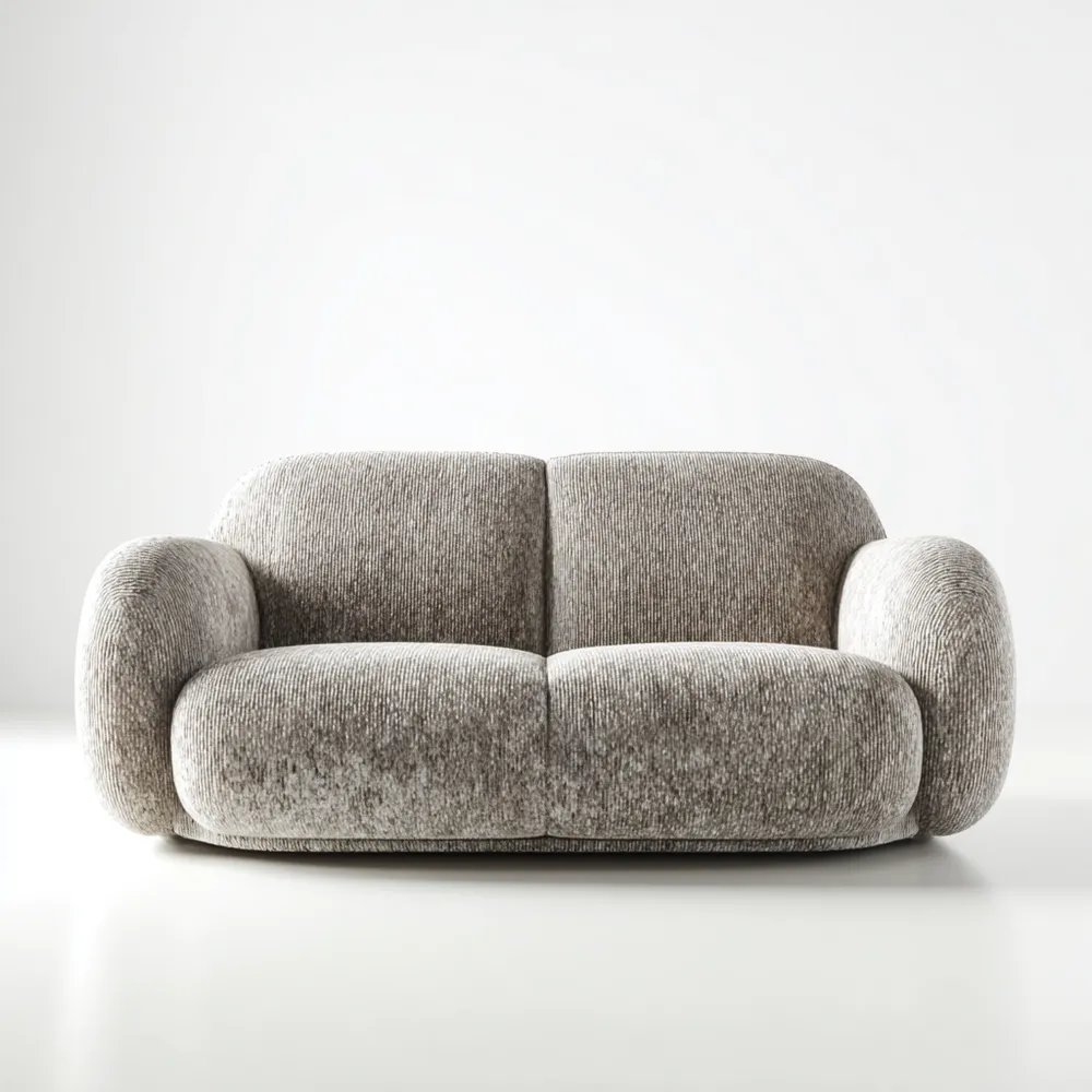 Divano due posti tessuto 180x100x85 cm – Grigio chiaro – Design moderno-Cozyhomelyx