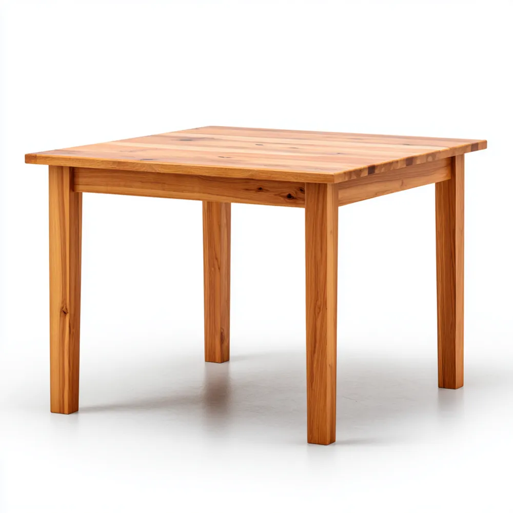 Table à manger en bois 90x90x75 cm - Chêne Naturel - Design Classique-Homevinora
