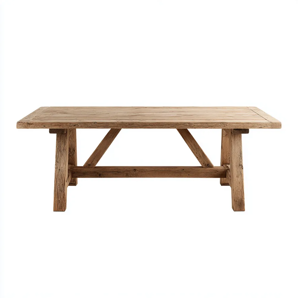 Table à Manger Bois Récupéré 200x100x75 cm - Bois Naturel-Homevinora