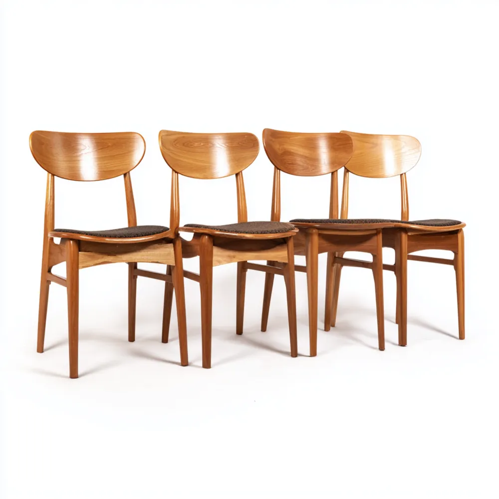 Chaises de salle à manger en bois 45x50x80 cm - Brun - Design Scandinave-Livinsource