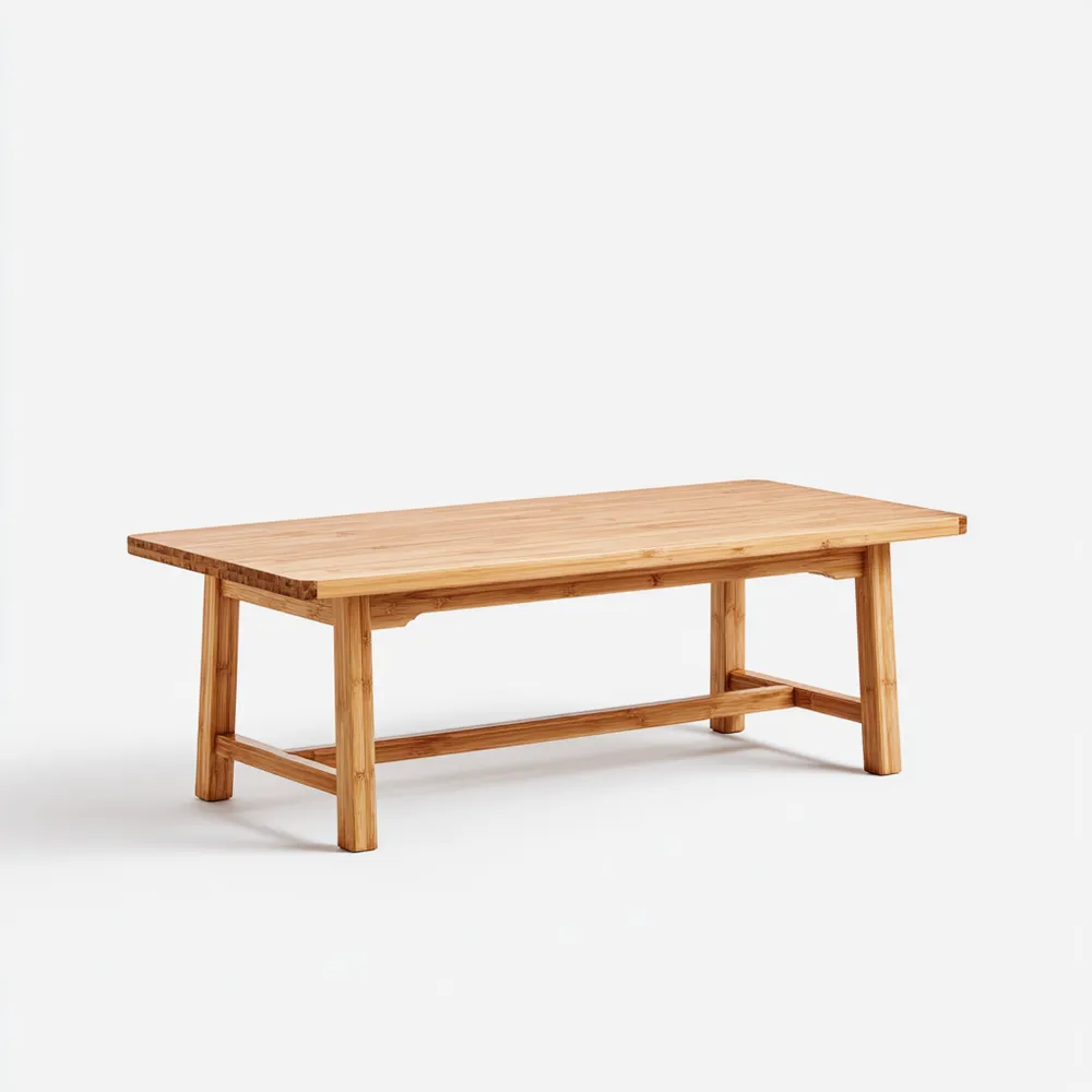 Tavolino da caffè Legno Massello 120x60x45 cm – Naturale – Design Classico-Smoothmodule