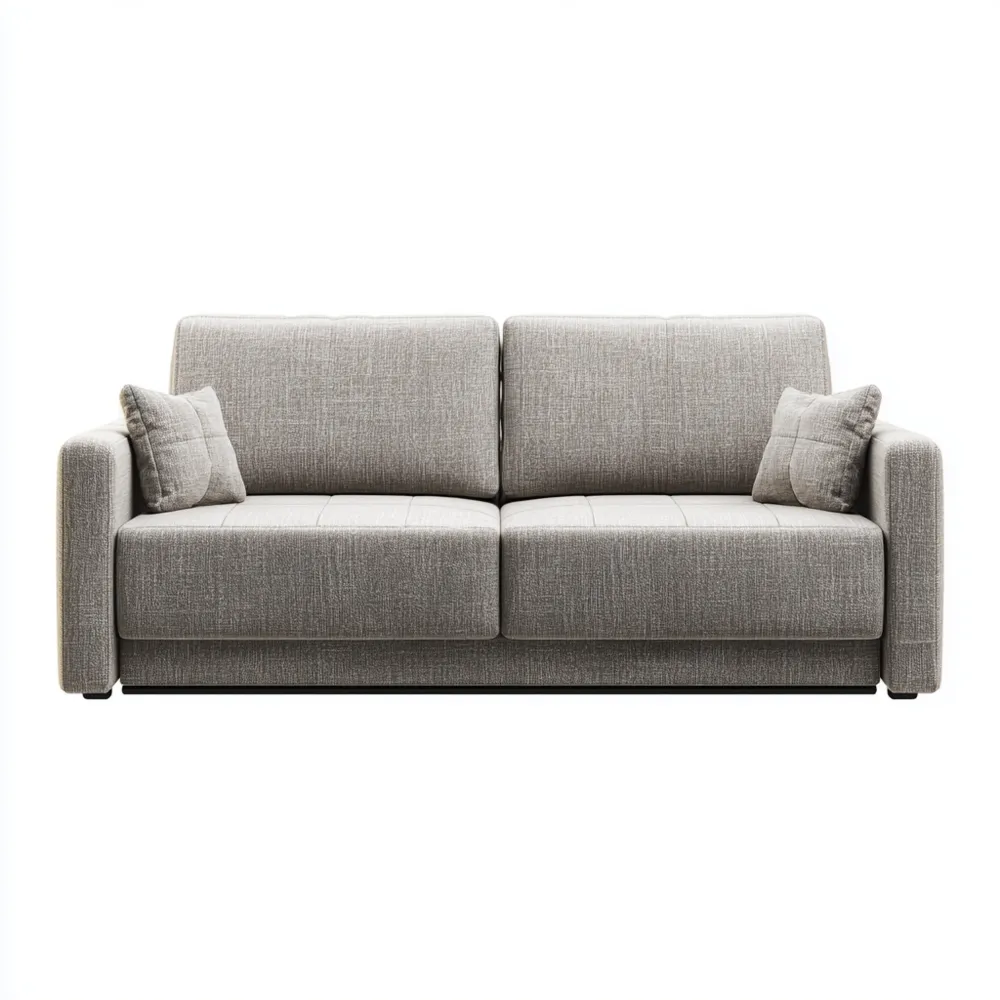 Divano due posti in tessuto Grigio 180x90x85 cm – Design moderno-Livorento