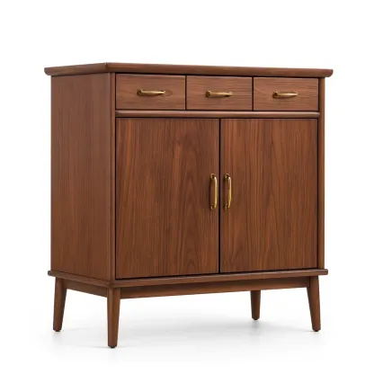 Armadio contenitore in legno con 3 cassetti e 2 ante-pureflairzz