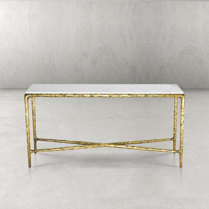 Thalderus Marble Console Table 60"W