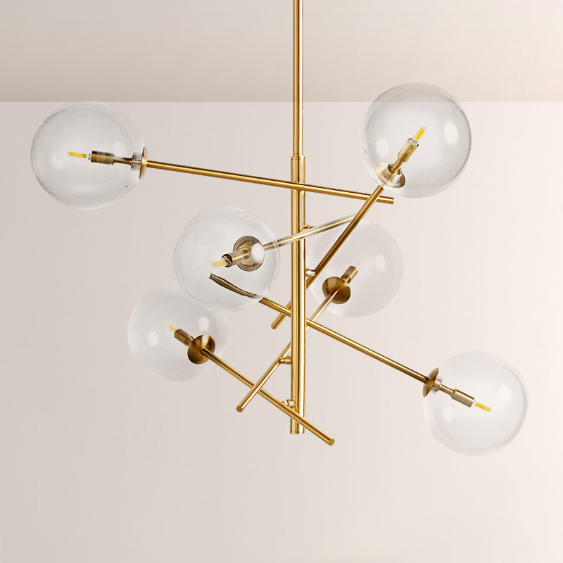 Modern Apolo Glass Ball Chandelier - thebelacan