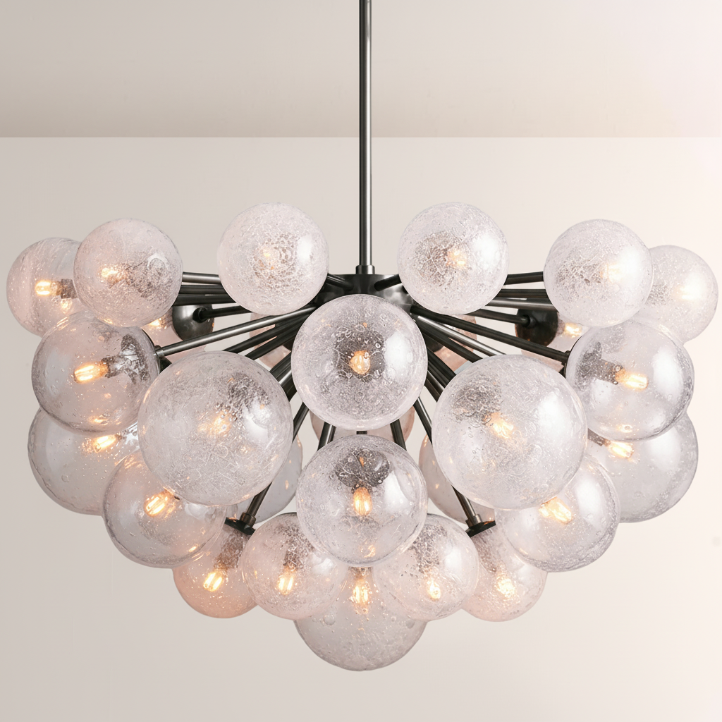 Mandora Glass Chandelier - kimoylights