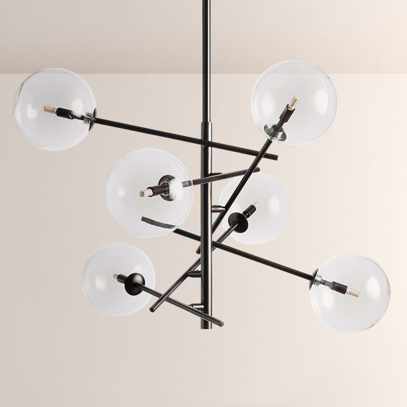Modern Apolo Glass Ball Chandelier - thebelacan