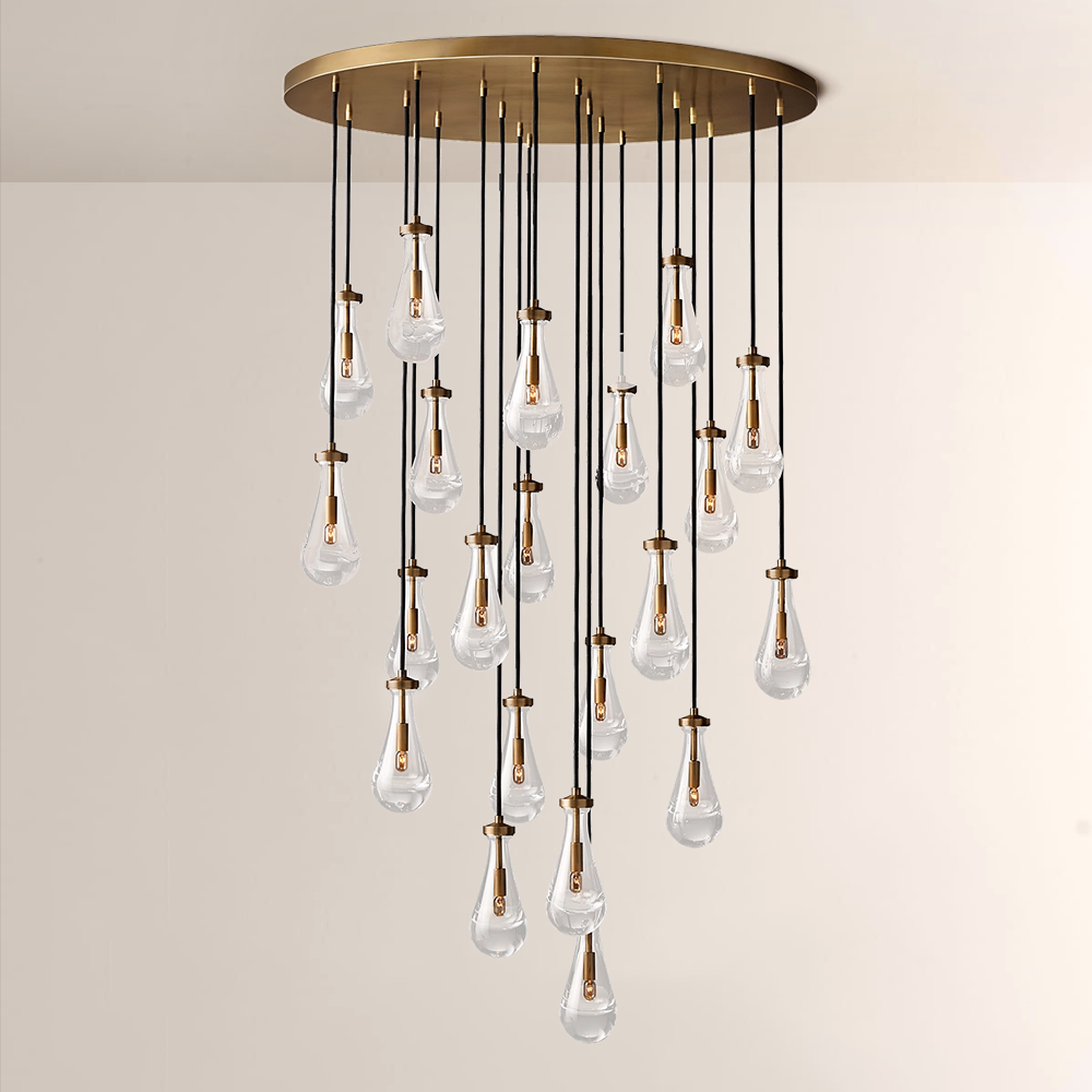 Raindrops Round Chandelier 47"- kimoylights
