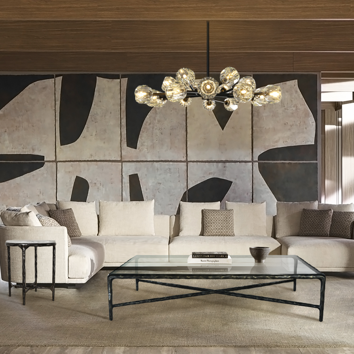 Thalderus Square Glass Coffee Table