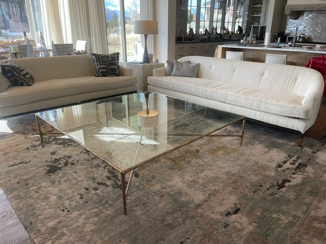 Thalderus Square Glass Coffee Table