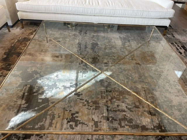 Thalderus Square Glass Coffee Table